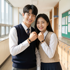 타이거아이 행운석 · 중앙 블랙 오닉스 포인트 팔찌 8mm